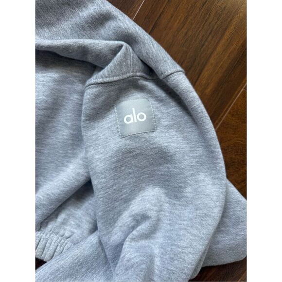 Alo XS Devotion Pullover Fleece Crop Top - Picture 4 of 6